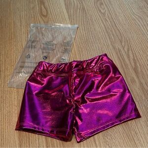 NWT gymnastics booty shorts‎ 3-4 years